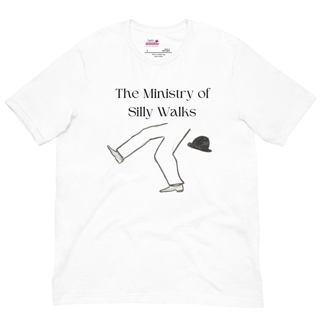The Ministry of Silly Walks / Monthy Phyton inspired / Funny Unisex t-shirt